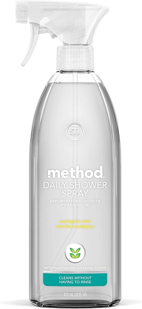 Method Daily Shower Spray Cleaner, Eucalyptus Mint, For Showers, Tile, Fixtures, Glass and Tubs, ... | Amazon (US)