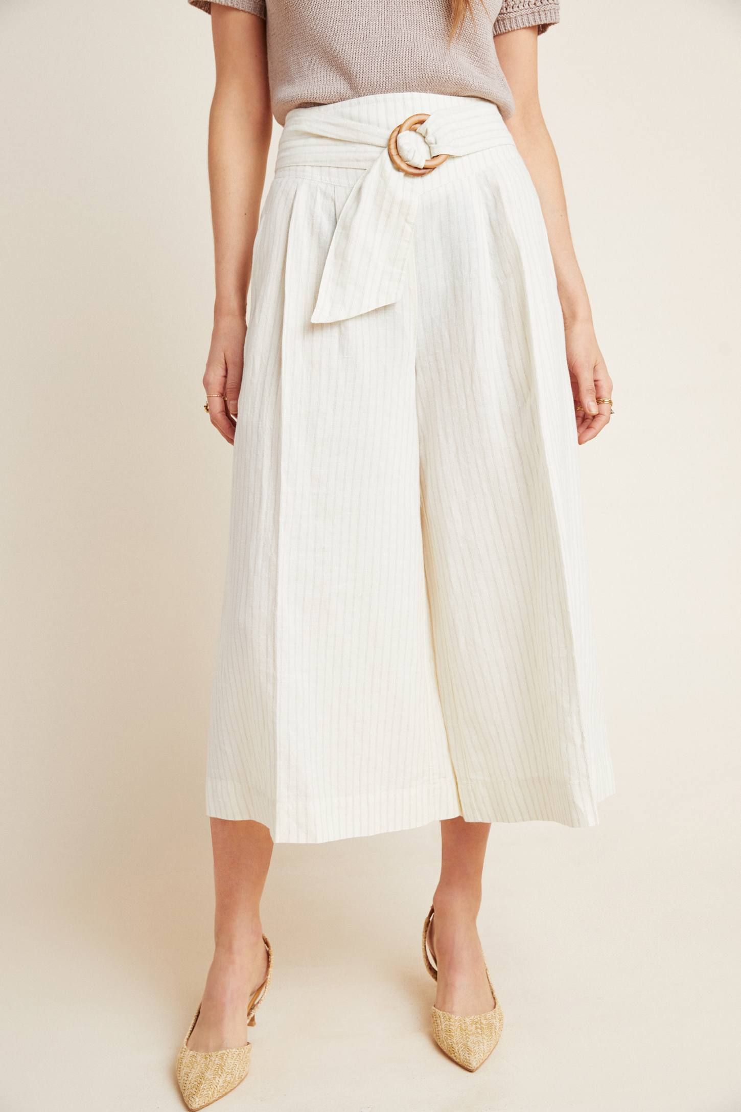 Palm Beach Belted Pants | Anthropologie (US)