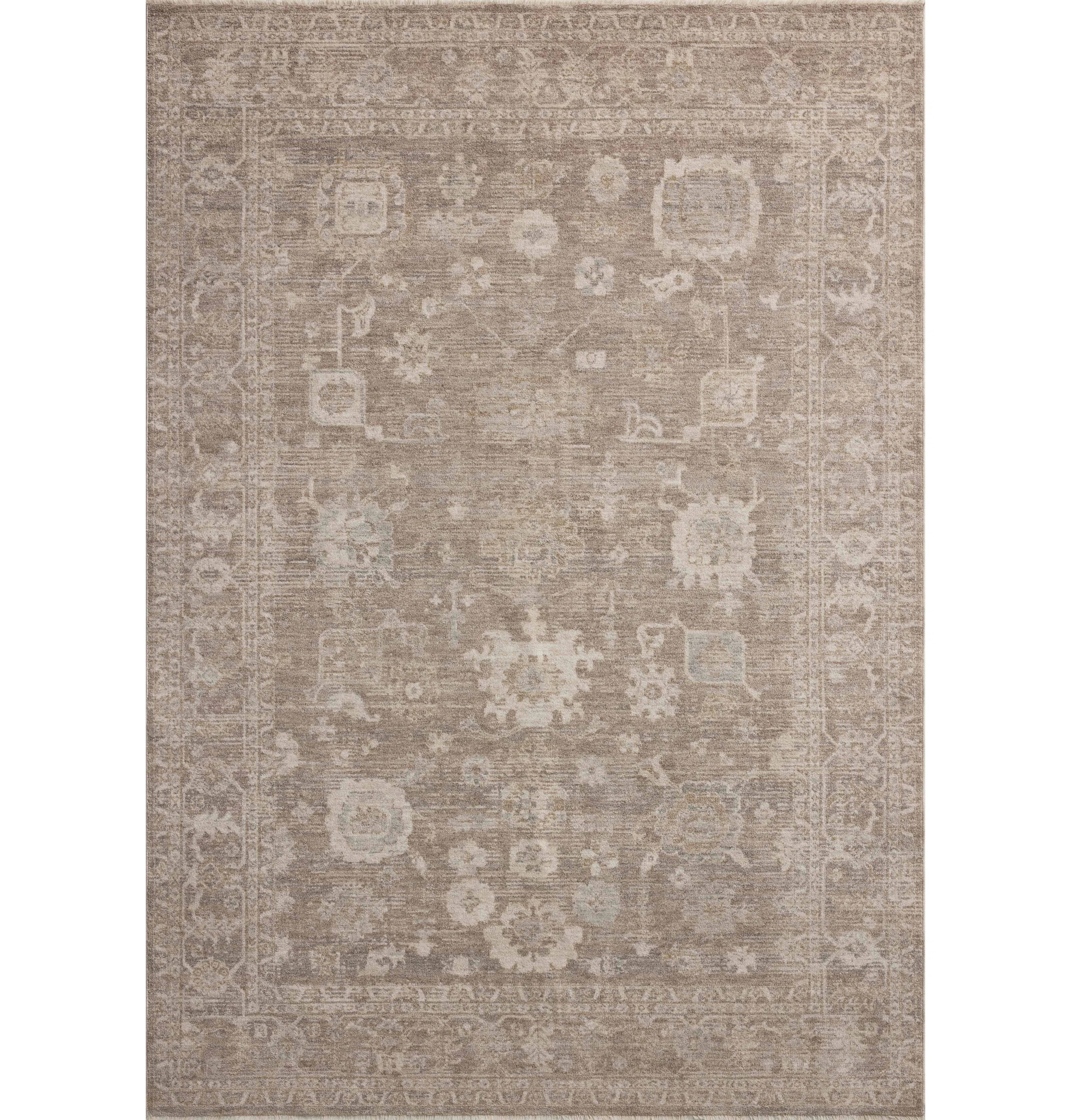 Chris Loves Julia x Loloi Louisa Taupe / Ivory Area Rug | Wayfair North America