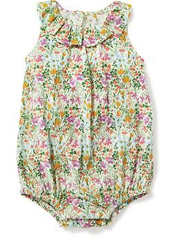 Floral Bubble One-Piece for Baby | Old Navy US