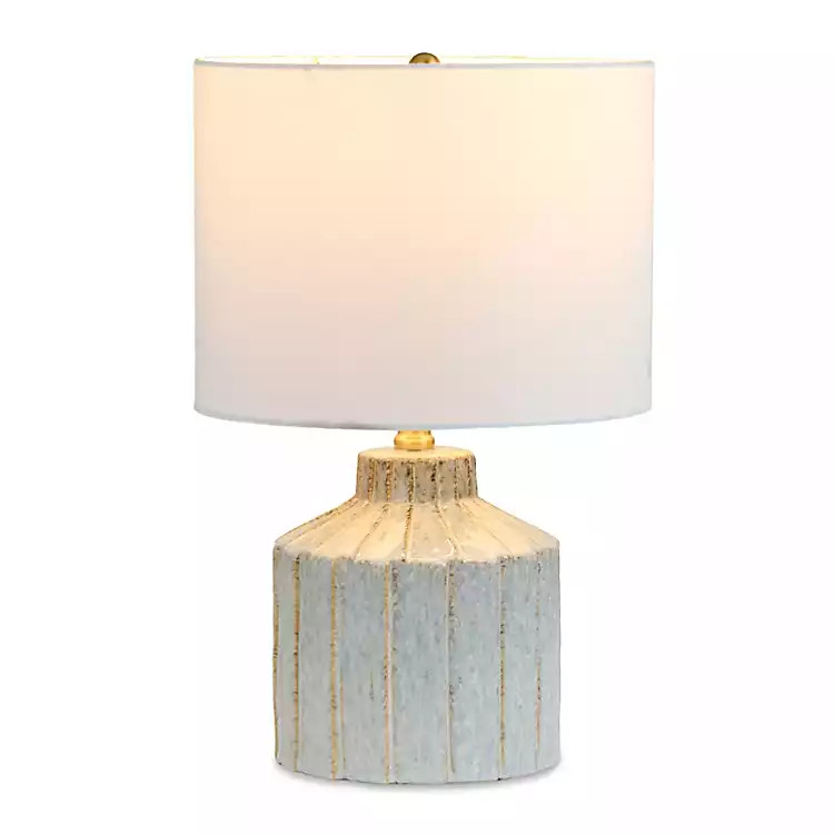 New! Light Blue Glazed Ceramic Table Lamp | Kirklands