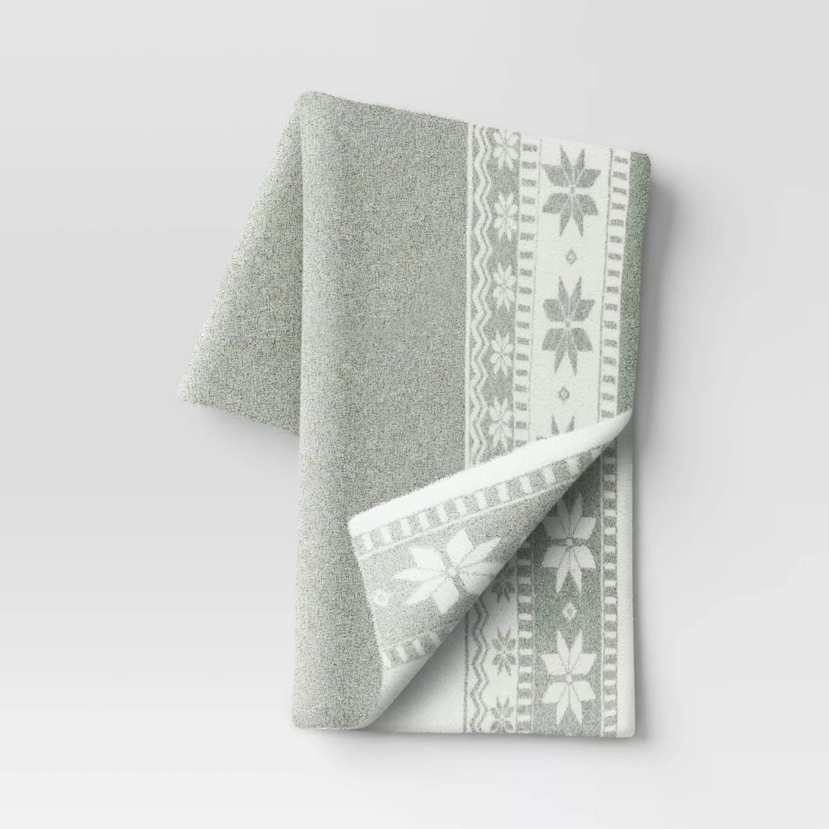 Heathered Fair Isle Cozy Knit Throw Blanket - Threshold™ | Target