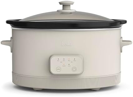 bella 6.0 Qt Programmable Slow Cooker, Ceramic Nonstick Coating, Adjustable Temperature & Cooking... | Amazon (US)