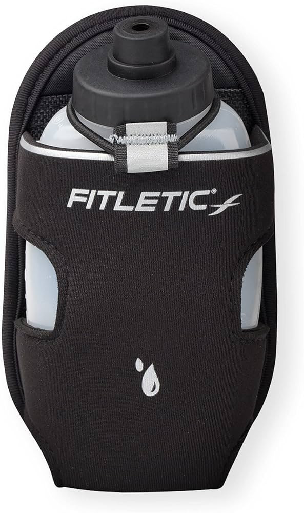 Fitletic 8-ounce Sport Water Bottle with Holster Attachable to Belts. No-Bite Cap Quick Hydration... | Amazon (US)