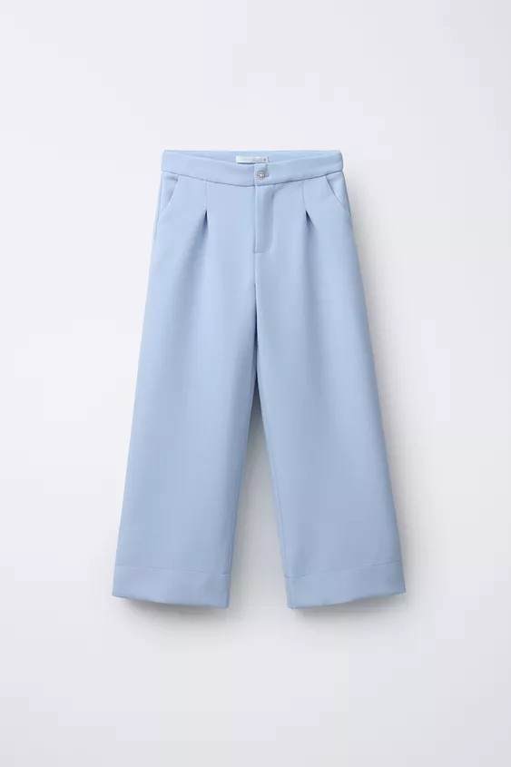 JEWEL BUTTON TAILORED PANTS | Zara Canada