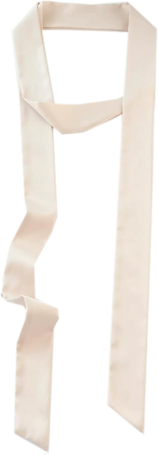 GUZOSJO Solid Color Long Neckerchief Pure Skinny Scarf Necktie Handbag Wrap Handle Satin Belt | Amazon (US)