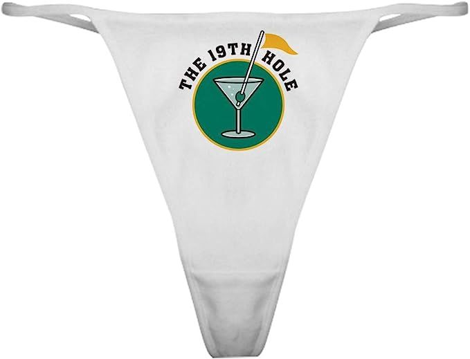 CafePress 19Th Hole Classic Thong Thong Panties | Amazon (US)