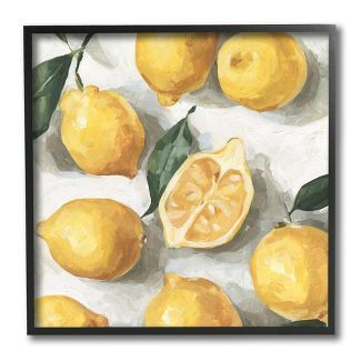 Stupell Industries Soft Yellow Citrus Lemon Pile Over White | Target