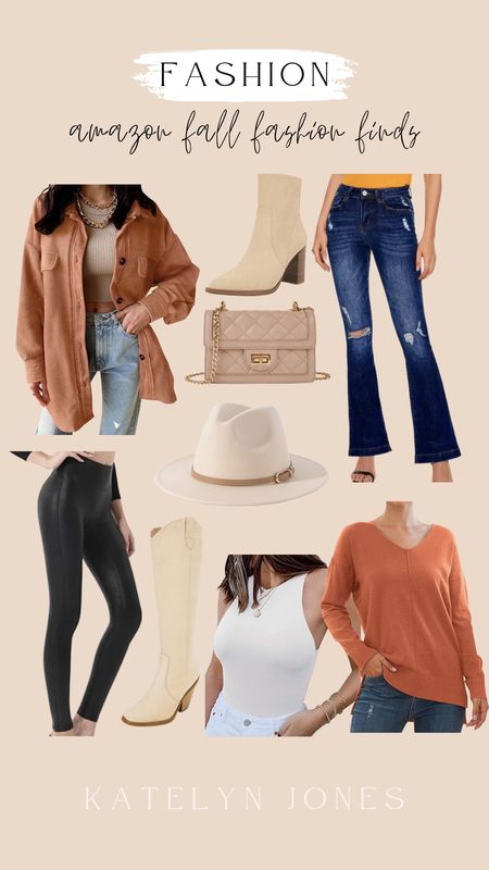 amazon fall fashion finds / amazon fall favorites / amazon fall essentials / amazon faux leather leggings / amazon hat / amazon purse / amazon jeans / amazon boots / amazon body suit / amazon shacket

#LTKHoliday #LTKstyletip #LTKSeasonal