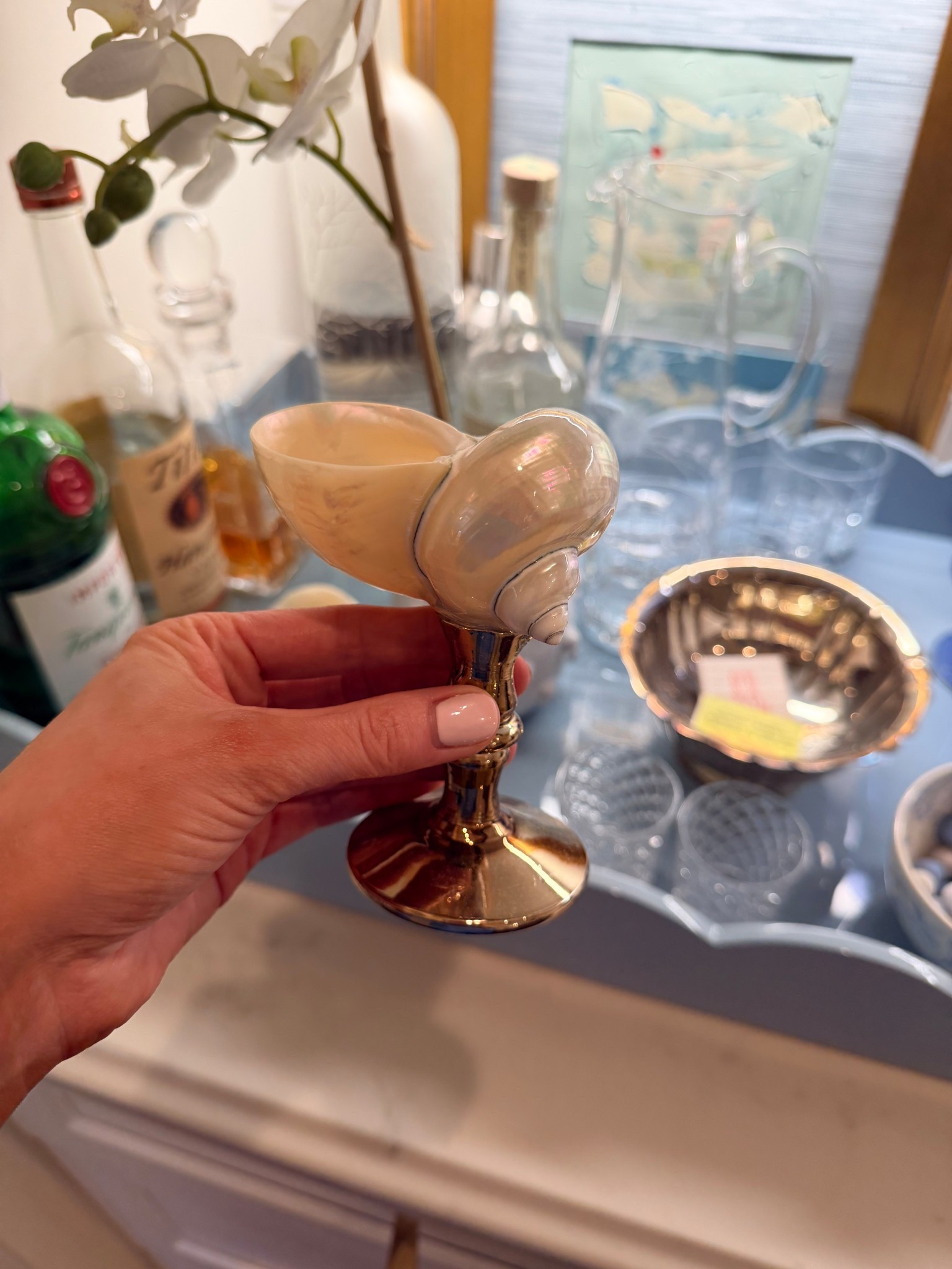 @Etsy shell glassware !! 