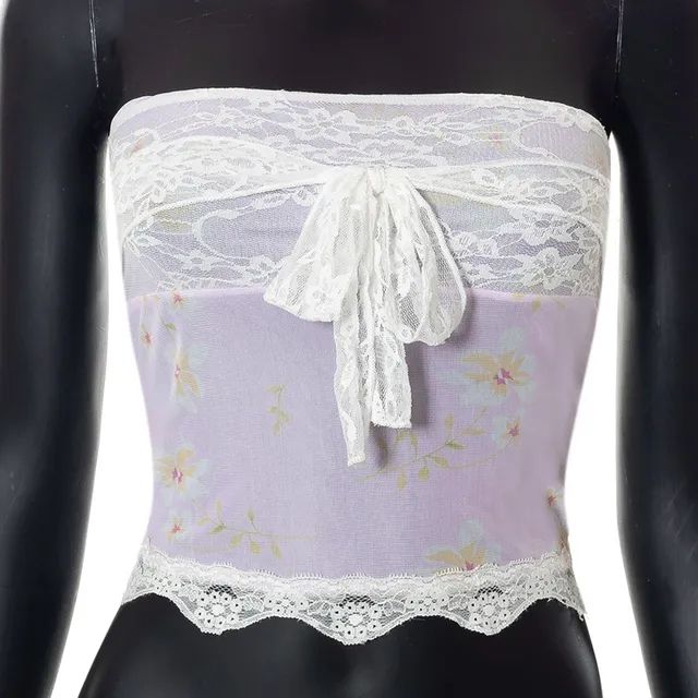 Hotarium - Lace Embroidered Tube Top | YesStyle Global