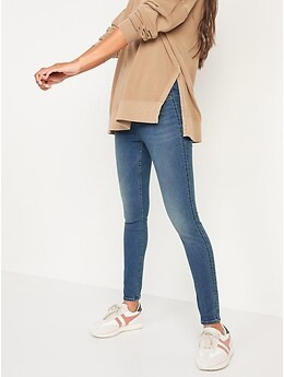 High-Waisted Rockstar 360° Stretch Super Skinny Jeggings for Women | Old Navy (US)