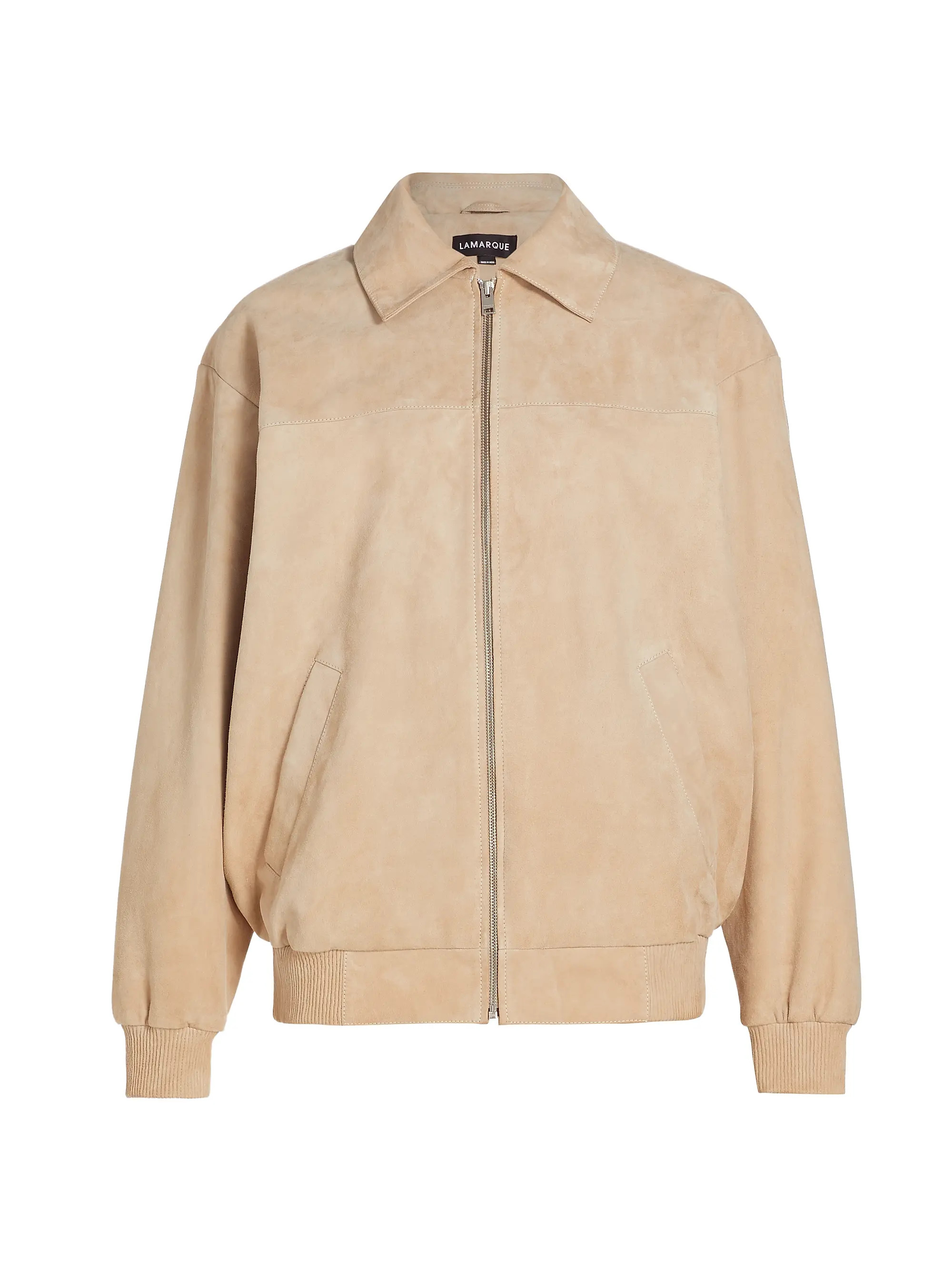 LamarqueSuede Oversized Bomber Jacket | Saks Fifth Avenue