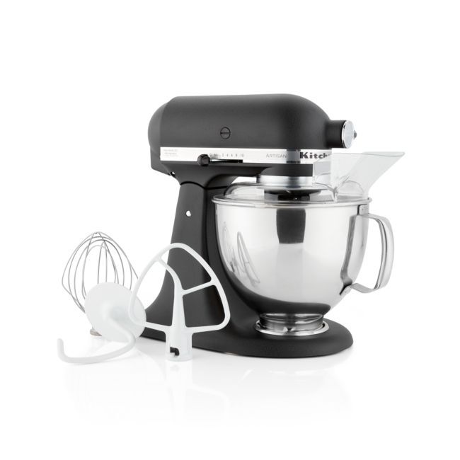 KitchenAid ® Artisan Cast Iron Black Stand Mixer | Crate & Barrel