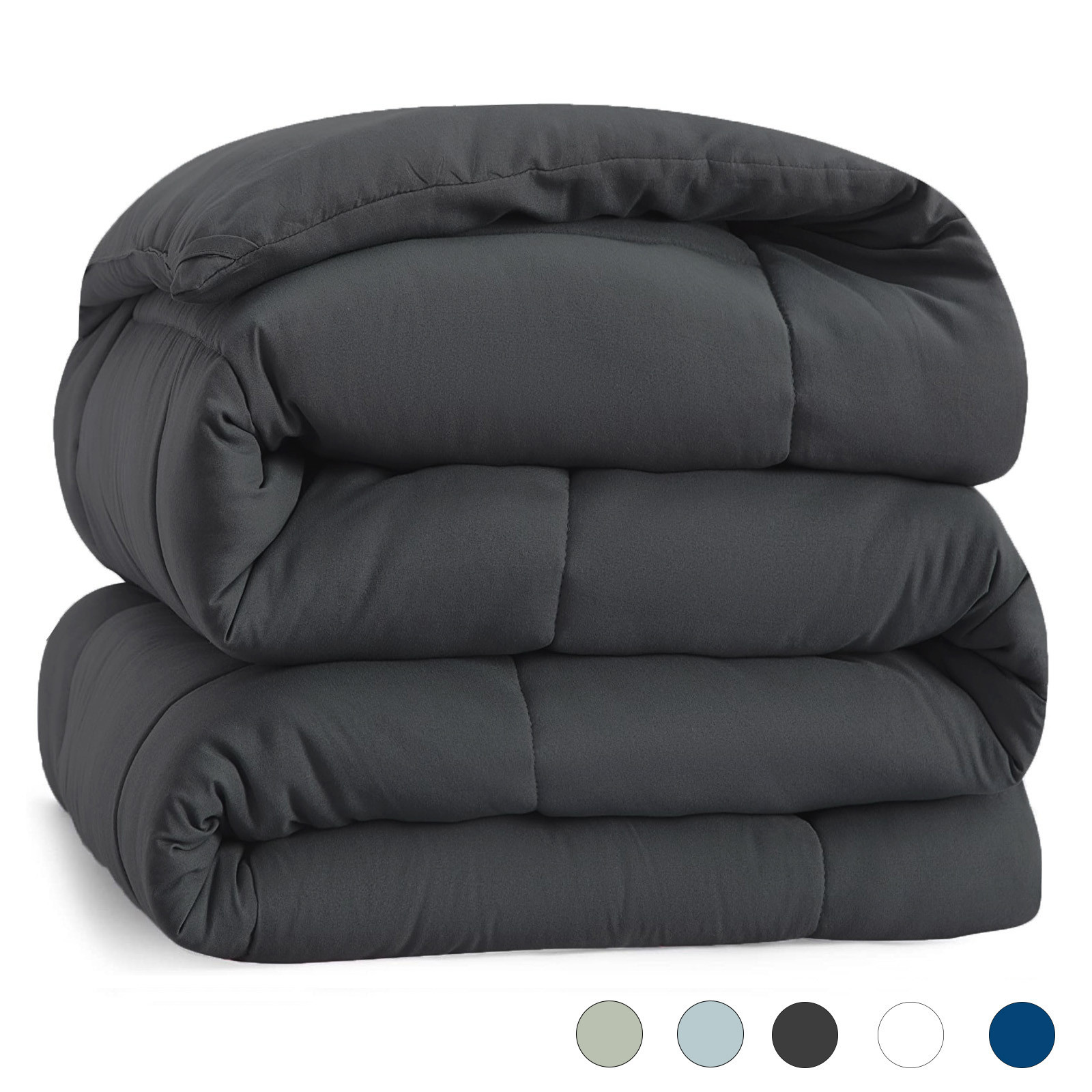 SOPAT All Season Down Alternative Comforter Hotel Luxury Quilted Duvet Insert Cooling Washable Hy... | Walmart (US)