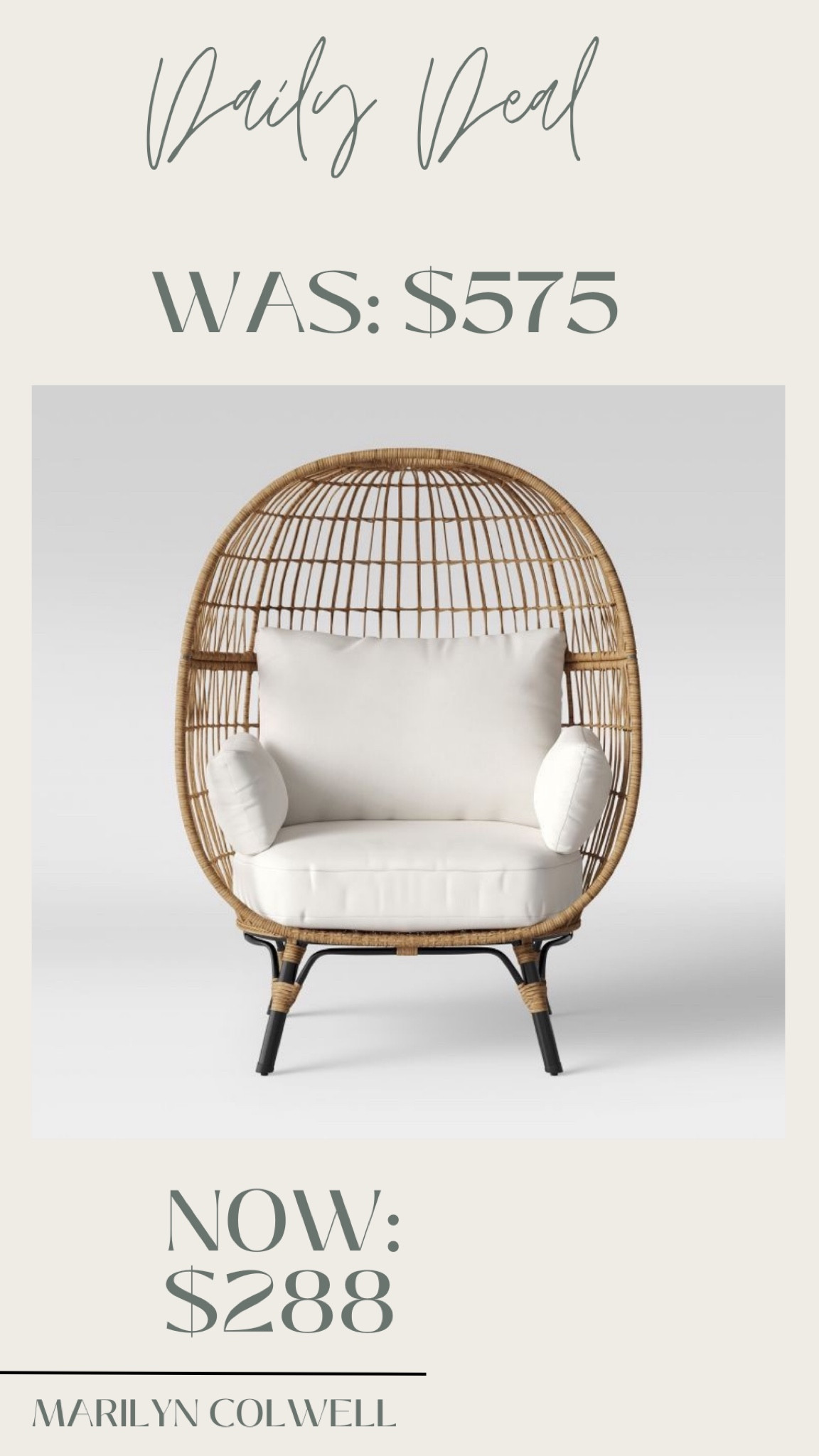 Southport Patio Egg Chair curated on LTK