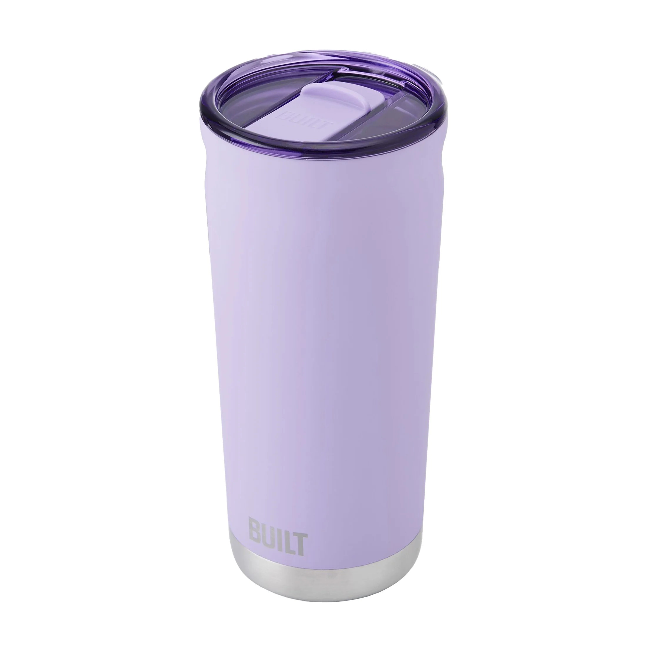BUILT Torrent 20 oz Double-Wall Insulated Stainless Steel Tumbler Water Bottle, Lavender | Walmart (US)