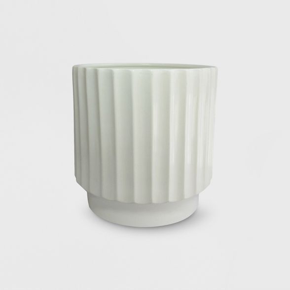 Earthenware Geared Planter White - Project 62™ | Target