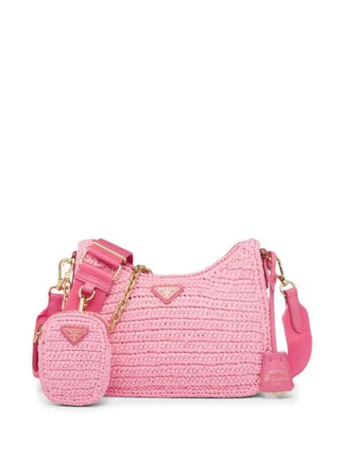 Prada Re-Edition 2005 Raffia Shoulder Bag - Farfetch | Farfetch Global