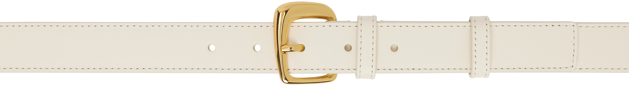 JACQUEMUS Off-White 'The Ovalo' Belt | SSENSE
