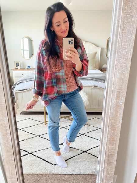 • medium flannel for an oversized fit - could have done a small 
• jeans tts 

#LTKunder50 #LTKFind #LTKbump