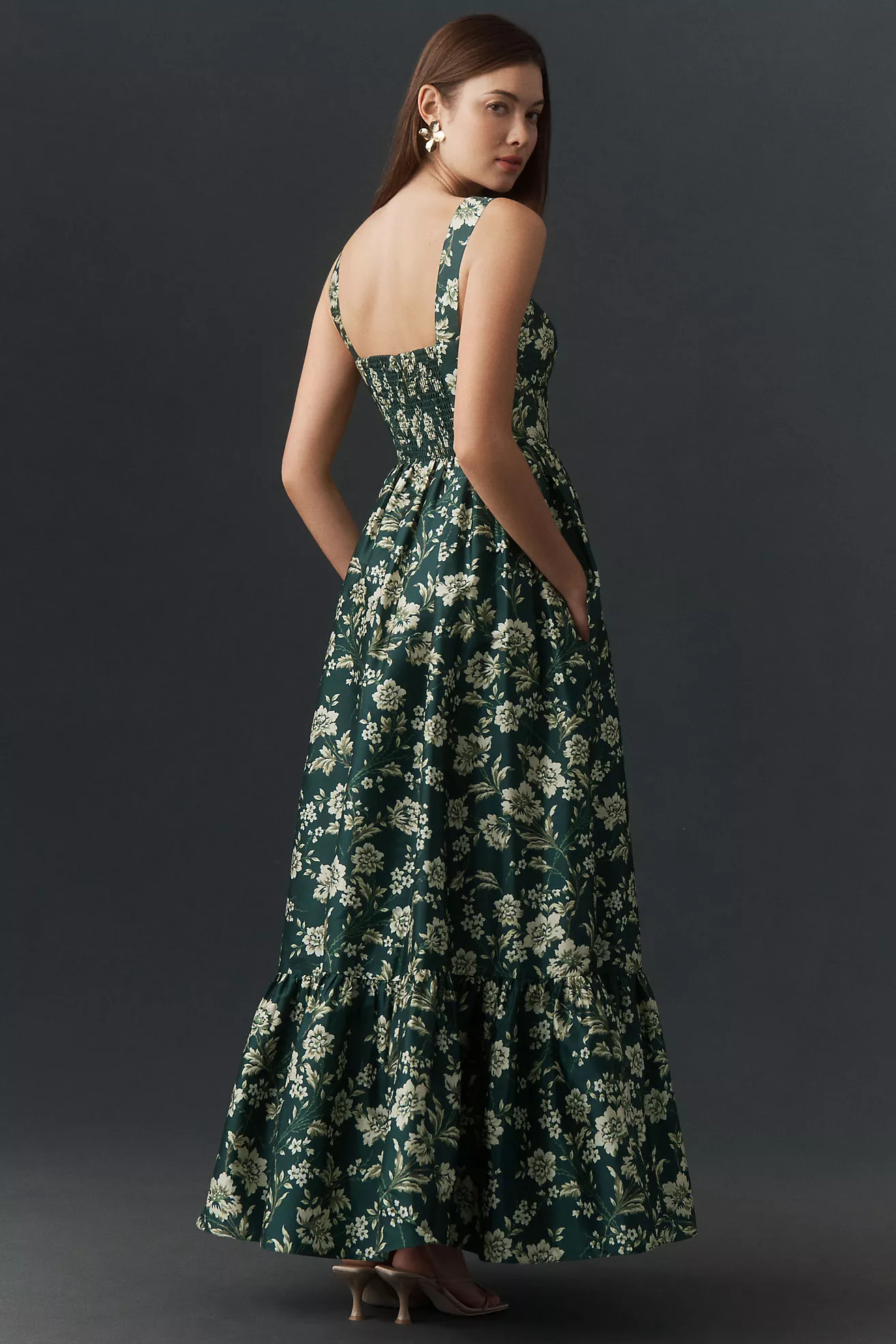 BHLDN Sleeveless Knot-Front Fit & Flare Maxi Dress | Anthropologie (US)