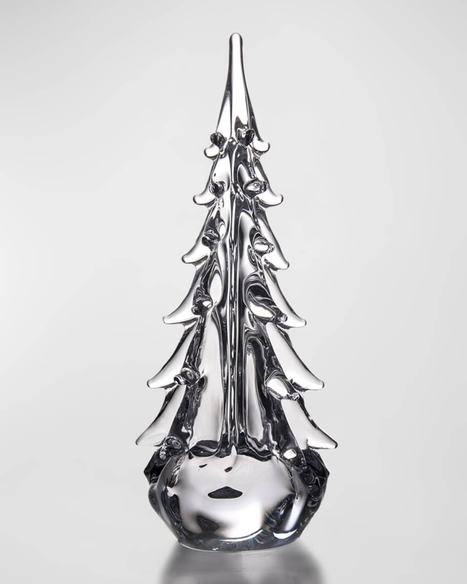 Simon Pearce Five-Sided Evergreen Glass Tree - 14" | Neiman Marcus