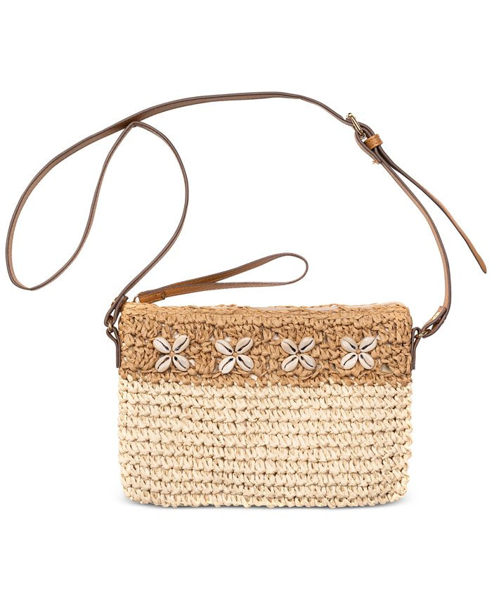 INC International Concepts Straw Crossbody, Created for Macy's & Reviews - Handbags & Accessories... | Macys (US)