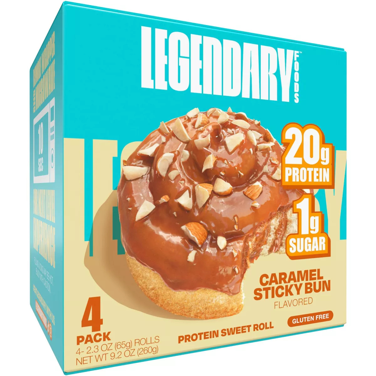 Legendary Foods Gluten Free and Keto Friendly Protein Sweet Roll - Sticky Bun - 9.2oz/4ct | Target