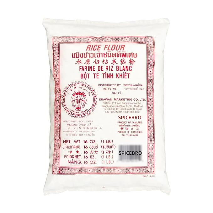 Thai Rice Flour 16 oz (Basic), Pack of 1, Thailand Rice Flour for Baking & Cooking, Gluten-Free, ... | Amazon (US)