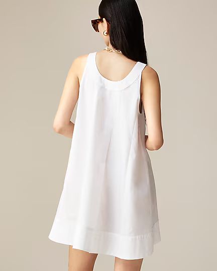 Scoopneck shift dress in cotton poplin | J.Crew US