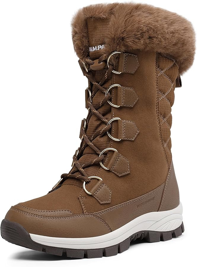 DREAM PAIRS Women's Waterproof Winter Snow Boots, Warm Comfortable Faux Fur Insulated Non-Slip Ou... | Amazon (US)