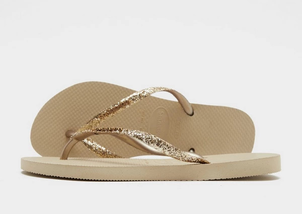 Havaianas Slim Glitter Flip Flops Women's | JD Sports (UK)