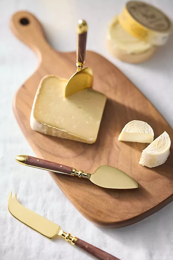 Woodland Metal Cheese Knives, Set of 3 | Anthropologie (US)