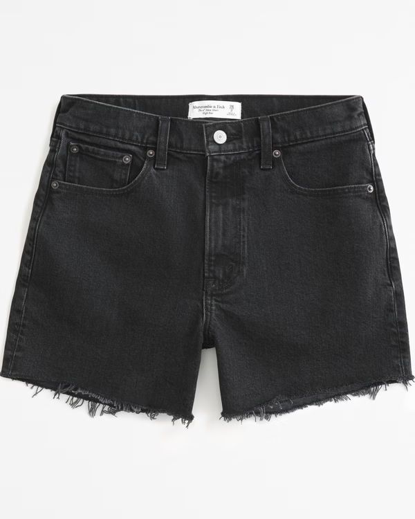 Women's High Rise 4" Mom Short | Women's New Arrivals | Abercrombie.com | Abercrombie & Fitch (US)