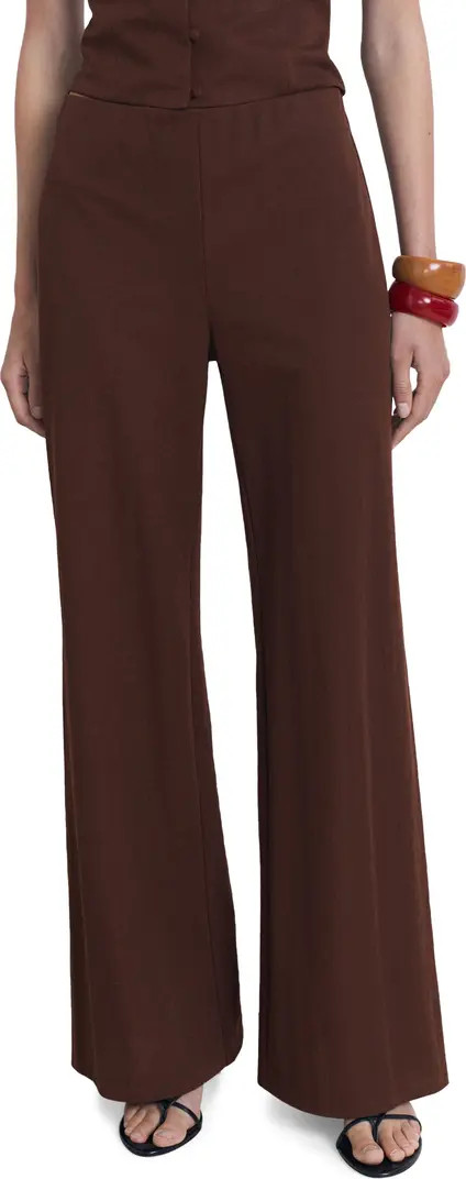 MANGO Flowy Straight Leg Pants | Nordstrom | Nordstrom
