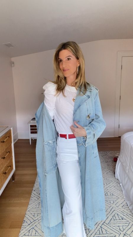 Denim trench is the next big thing in outer wear. See my links for options at a variety of price points. If you plan to buy, please shop my links. My small account needs your support! Thank you so much!!

#LTKVideo #LTKOver40 #LTKTravel
