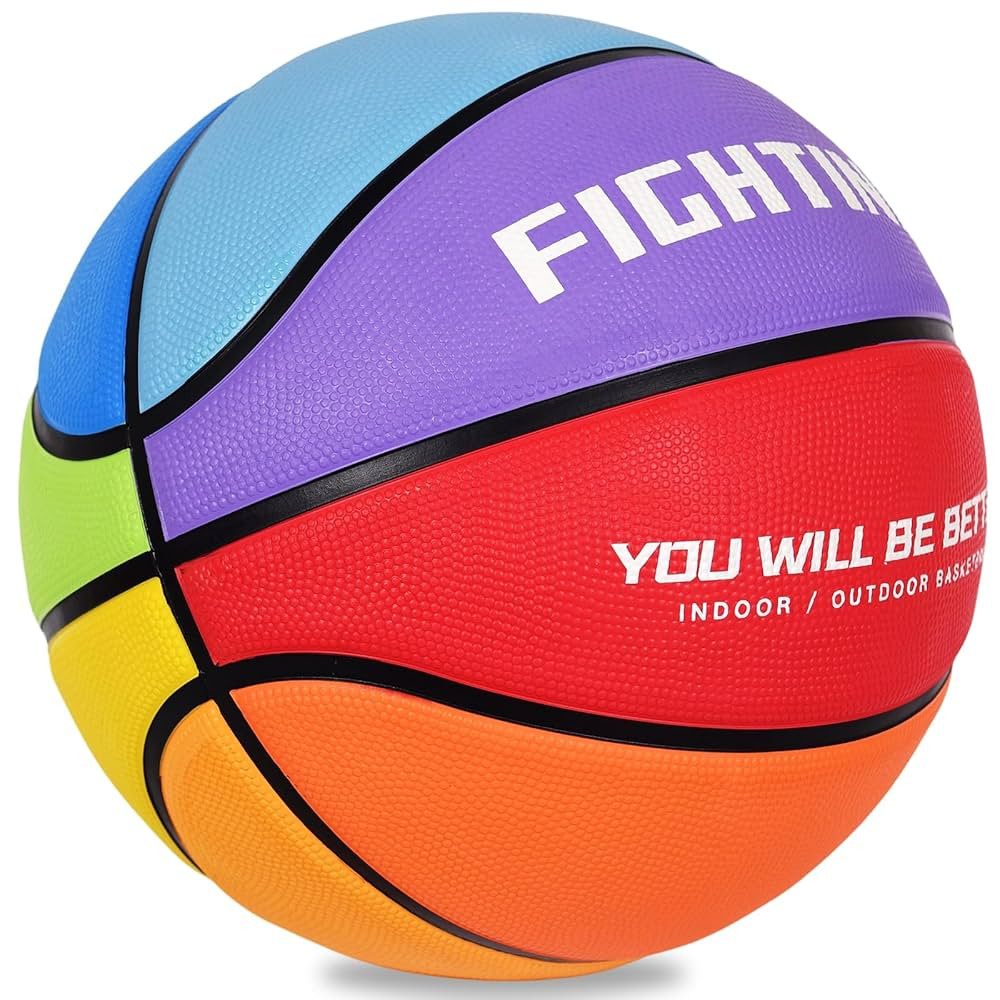 Kids Youth Adult Size 3/4/5/6/7 Basketball Thickened Rubber Outdoor Colorful 22/25.5/27.5/28.5/29... | Amazon (US)