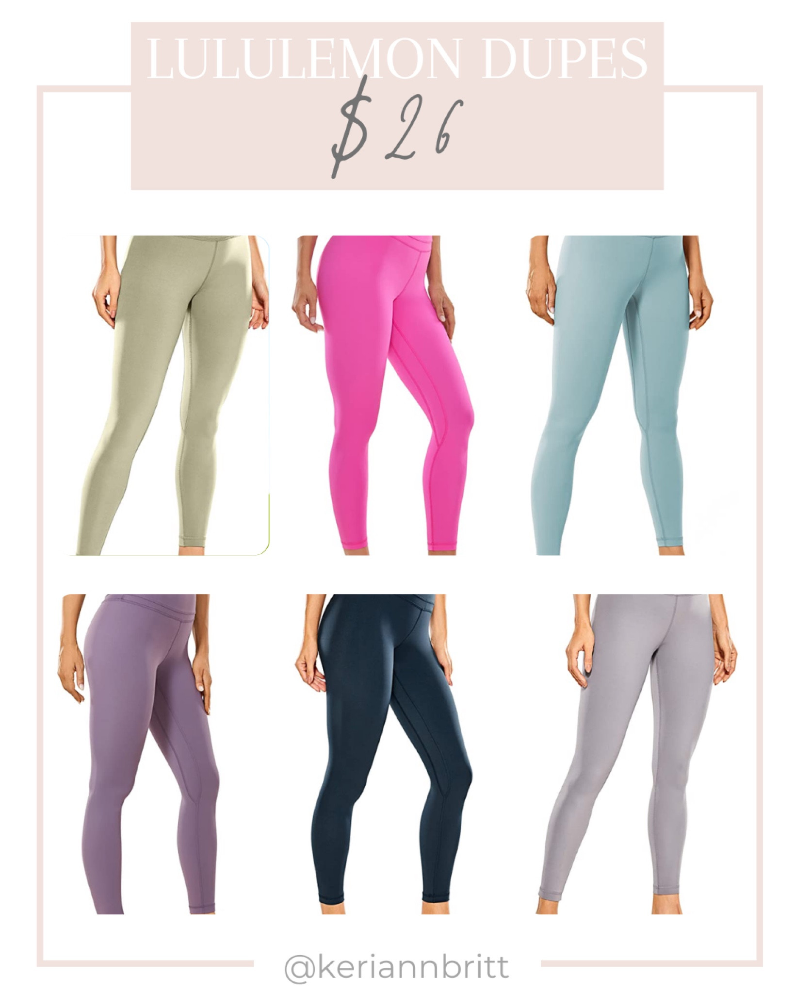 Lululemon Align Dupes

Amazon dupes / yoga pants / Lulu dupes / align pants / active wear / athleisure / 

#LTKfit #LTKunder50 #LTKFind