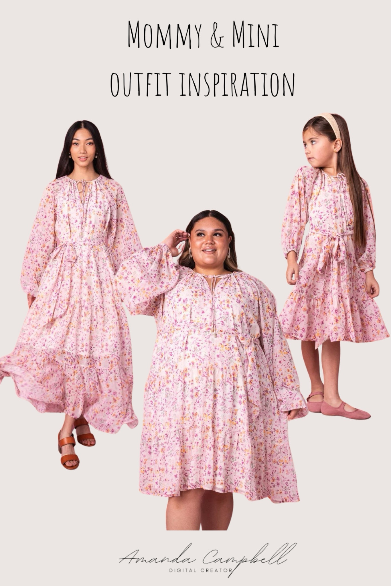 Introducing our best-selling Imogen Dress in a SHORT version for the first time ever! Featuring a beautiful multicolor floral print on a cream base. The v neckline is accented with an attached neck tie, while the sheer long sleeves add an elegant touch. With a tiered skirt and functional waist tie, this knee-length dress can be easily styled to achieve an oversized or maternity friendly fit.

Content:

Base color is cream with a multicolor floral print throughout
V neckline with an attached neck tie
Sheer long sleeve with an elastic closure
Small v cutout detailing on back
Knee length, tiered skirt with a removable + functional waist tie
Pull-over style with an oversized fit
Lined throughout bodice and skirt
Fabric has no stretch
Maternity friendly
Length:

Size Small from shoulder to hem: 36.25"
Size 1X from shoulder to hem: 40"
Fabric:

Shell - 100% Polyester
Lining - 97% Polyester, 3% Spandex
Care:

Gentle wash cold; lay flat or hang to dry
Warm iron if needed

#LTKplussize #LTKfamily #LTKstyletip