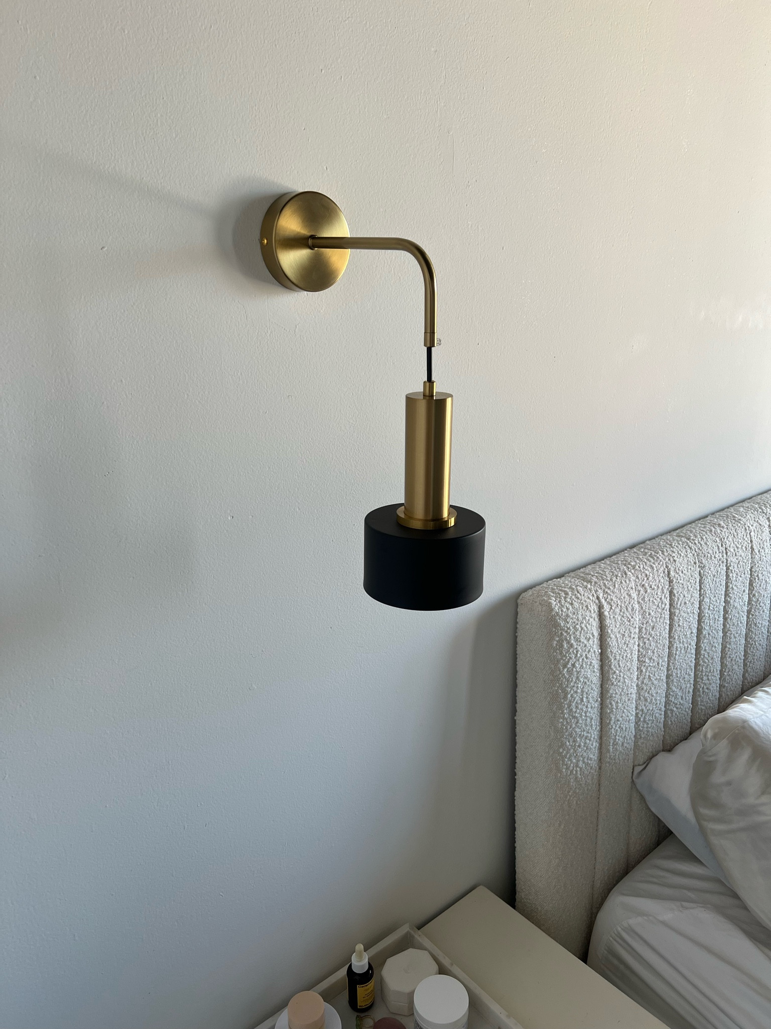 Obsessed with these bedside sconces we installed this weekend 
