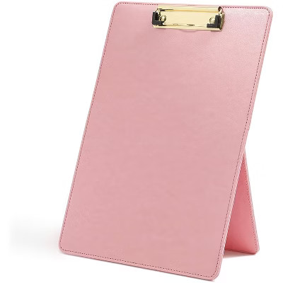 Paper Junkie Pink Hardboard Standing Easel Clipboard with Foldable Stand Document Holder 9 x 13 I... | Target