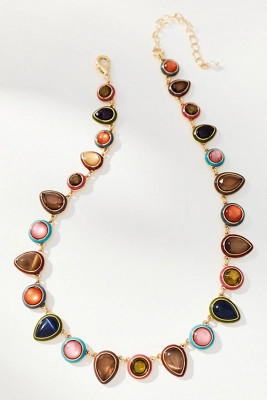 Colorful Enamel Gem Necklace | Anthropologie (US)