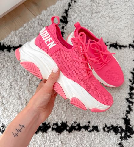 Got a gift from my boyfriend! These amazing pink sneakers from Steve Madden! I linked a few similar ones because these are sold out unfortunately🎀💝 #pink #barbie #stevemadden

#LTKshoecrush #LTKSeasonal #LTKGiftGuide