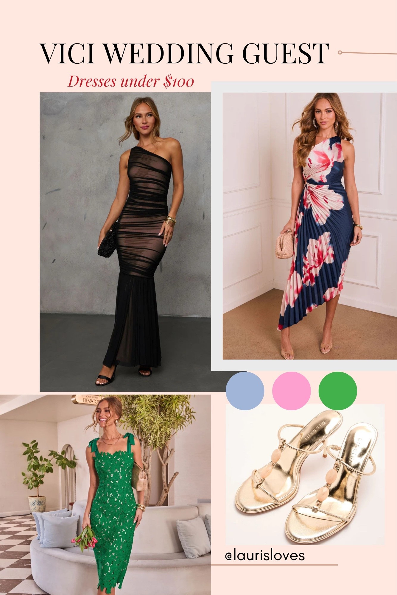 Spring wedding season is here! Find these beautiful options for wedding guest dresses under $100, some are even priced at just $50. 

#LTKWedding #LTKSpringSale #LTKspring