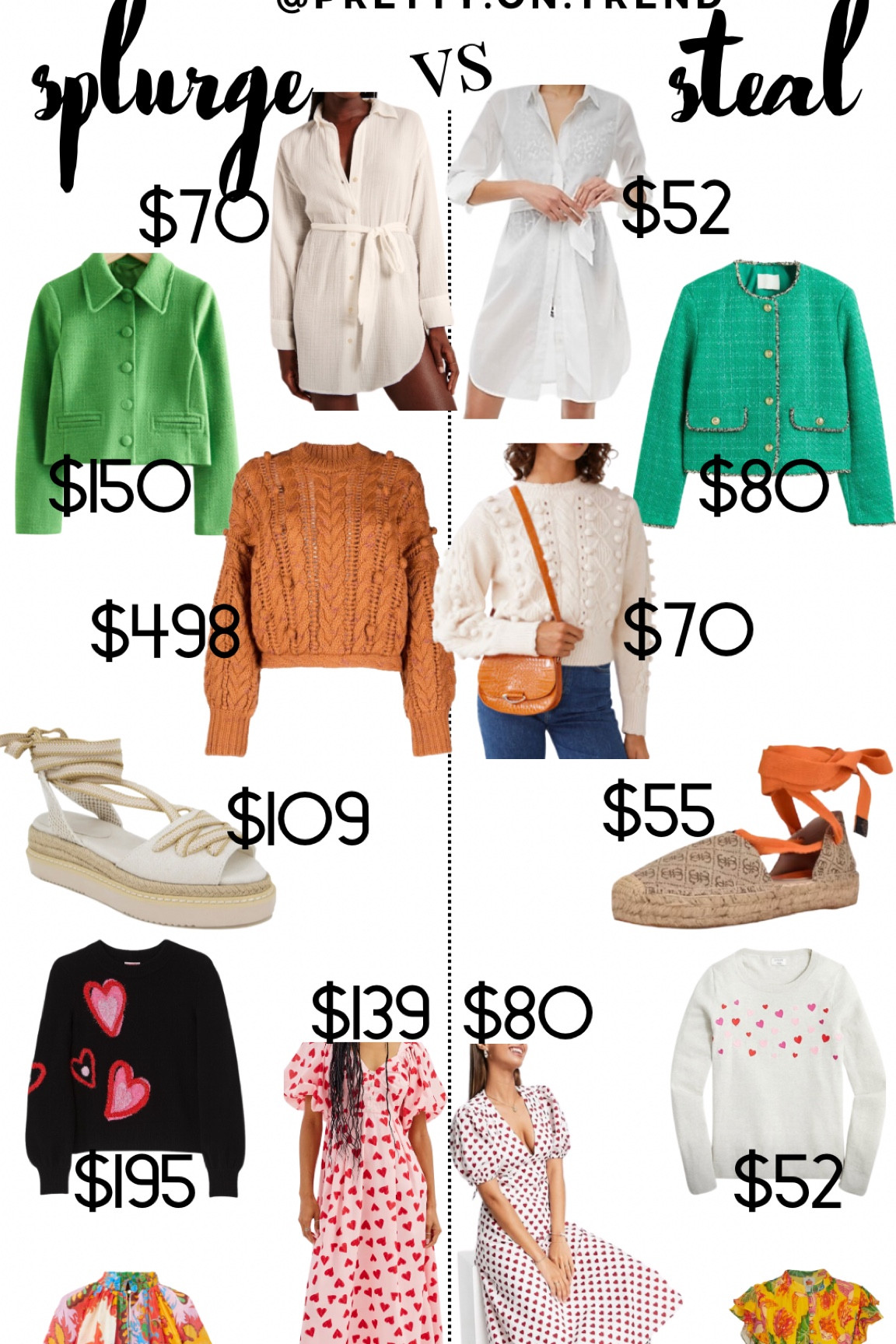 Splurge v Steal

#LTKstyletip #LTKFind #LTKSeasonal