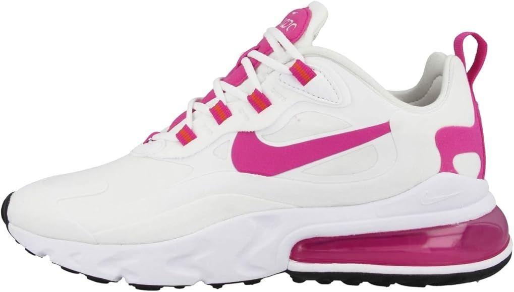 Nike Women's Air Max 270 Race Running Shoe, White/Fire Pink-team Orange-black, 8.5 | Amazon (US)