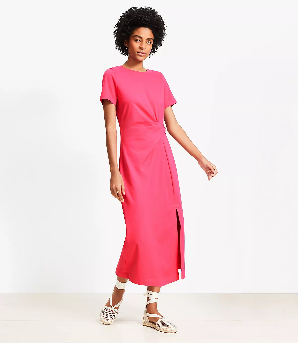 Twist Midi Dress | LOFT