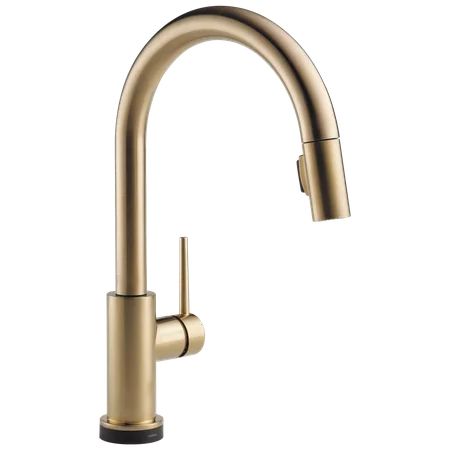 Delta Trinsic Single Handle Pull-Down Kitchen Faucet with Touch2O® Technology in Champagne Bronz... | Walmart (US)