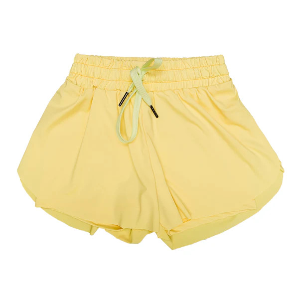 Yellow Butterfly Shorts | Belle Cher